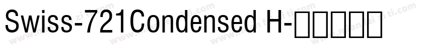 Swiss-721Condensed H字体转换